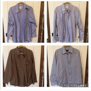 4 button up dress shirts